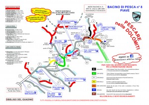 Bacino 8 - Mappa zone di pesca ex 2024